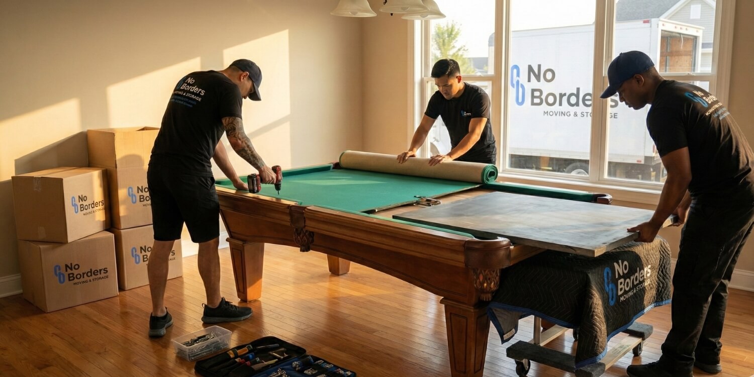 how much does it cost to move a pool table