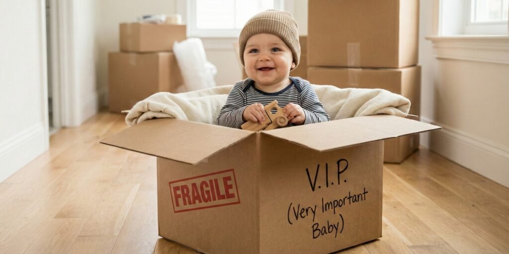 moving with a newborn